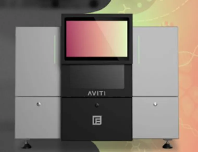 image of AVITI system on colored background